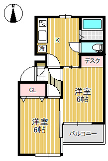 【間取り】 | 第十二ショ－ケ－ビル