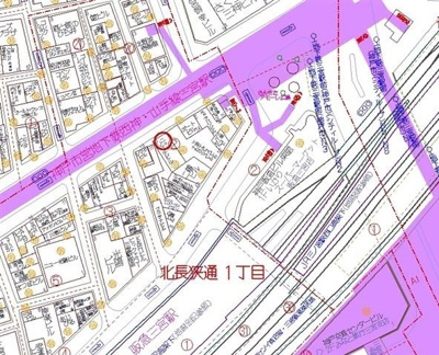 【地図】 | 生田新道沿いバー居抜き店舗