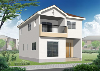 【外観】 | 北本　下石戸下　全2棟　2号棟　デザイン住宅南欧風 49坪 | 価格変更　3120＞2998万円に。