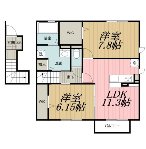 ヴェルドミールⅤの間取り