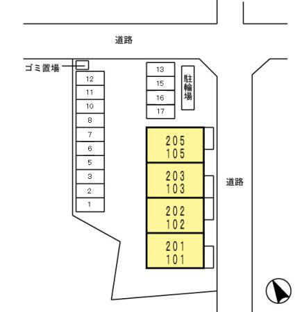 メゾンフォレストの地図