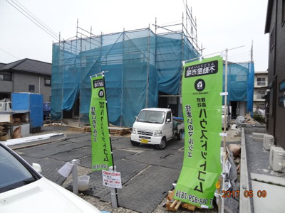 【外観】 | 桶川市下日出谷　敷地広々82坪の南道路に面する新築分譲住宅