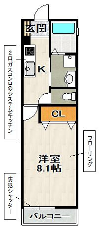 Taurus（タウラス）の間取り