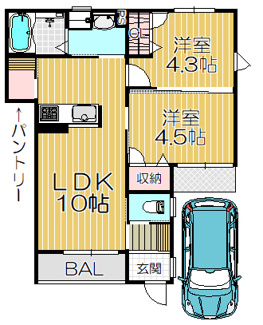 【間取り】 | シャーメゾン石在町