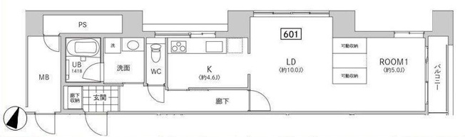【間取り】 | 小石川コロン | 1LDK／51.72㎡【小石川コロン】