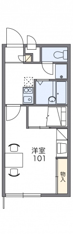 【間取り】 | 昴５５５Ｂ