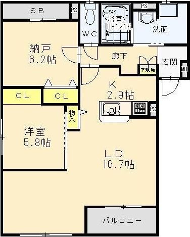 【間取り】 | エスポワール