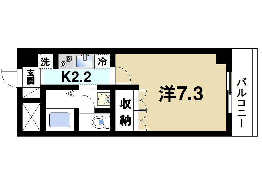 グリーンフィール大宮の間取り|使い勝手の良い間取りです。