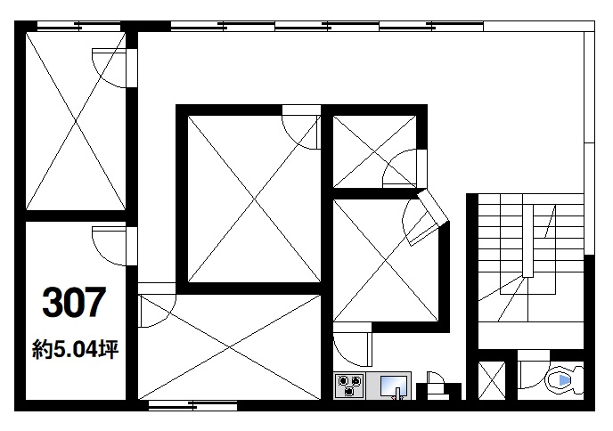 啓林堂ビル（大宮町）の間取り
