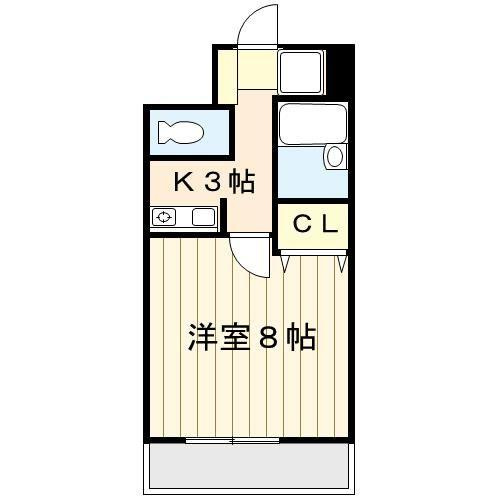 グラシャス’97の間取り|グラシャス’97 （1K）　間取り