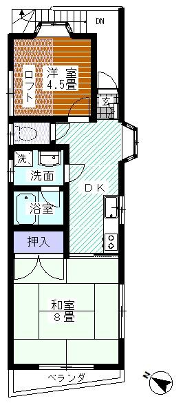 坂田フラッツの間取り