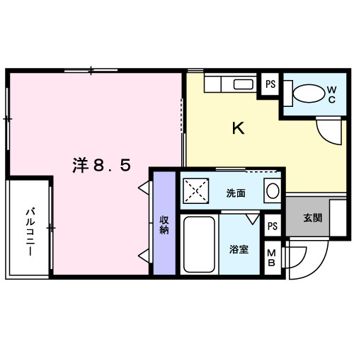ブリックメゾン金剛の間取り
