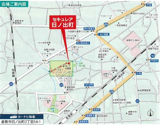 倉敷市日ノ出町　新築モデルハウスの地図