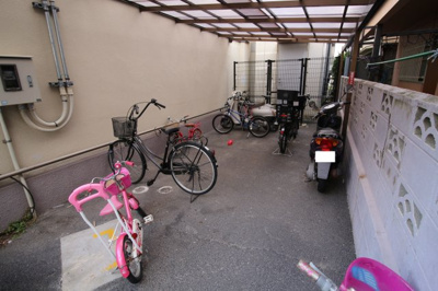 【駐車場】 | ときわビューハイツ | 駐輪場