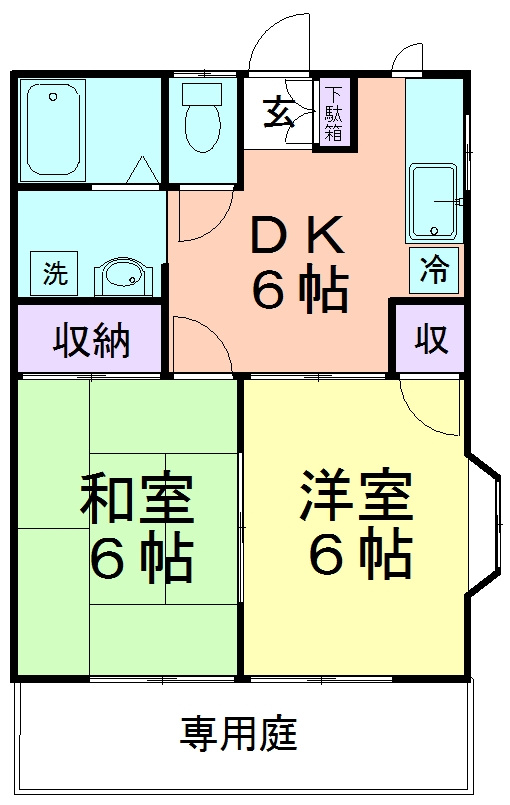 ハイツリバーランドの間取り