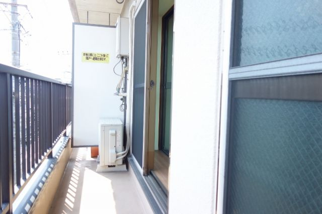 第２竹雪コーポのバルコニー