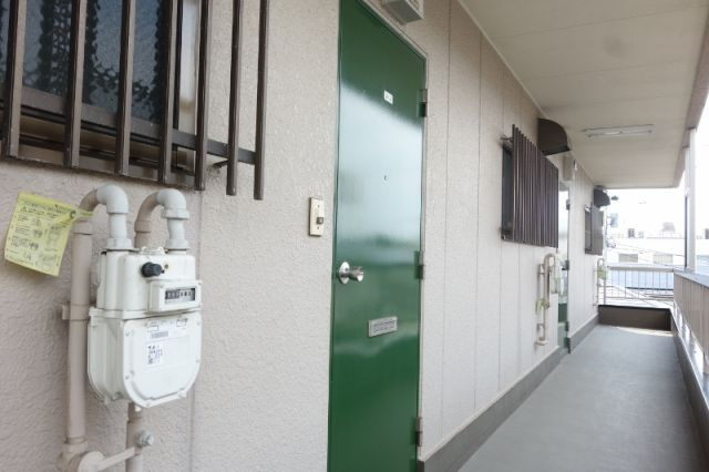 第２竹雪コーポの玄関