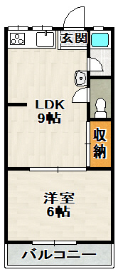 売布ハイツの間取り