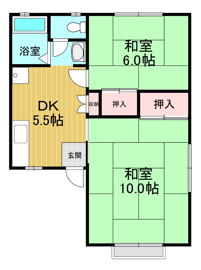 フォーリストハイムBの間取り