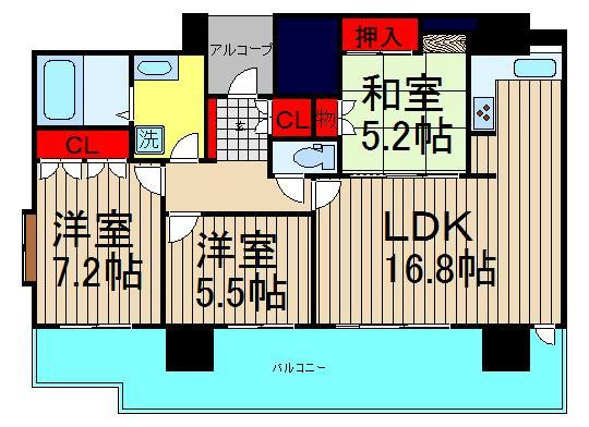 エルザグレース堀江タワーの間取り