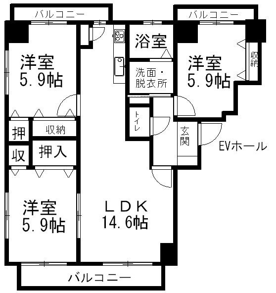 ゴードンの間取り