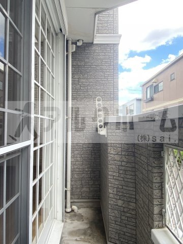 南小阪合ハイツのバルコニー