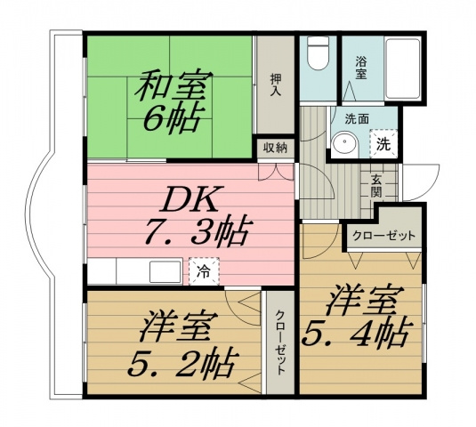 ルミエール若葉の間取り