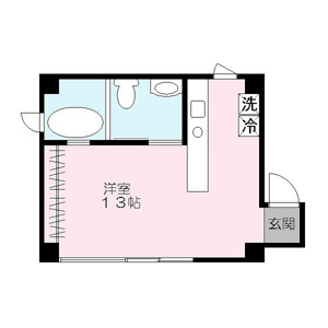 １３帖の広々洋室が特徴で、お部屋のレイアウトに凝りたい方におススメです！