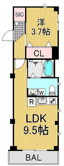 【間取り】 | ラシーネ武蔵小山