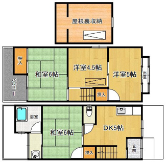 【間取り】 | 上賀茂葵之森町貸家