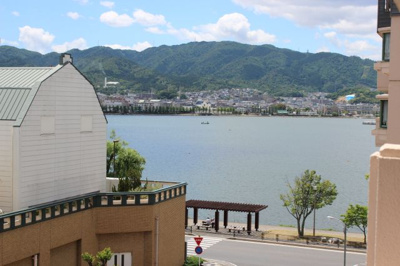 【展望】 | ティアラ大津 | バルコニーから瀬田川の眺望