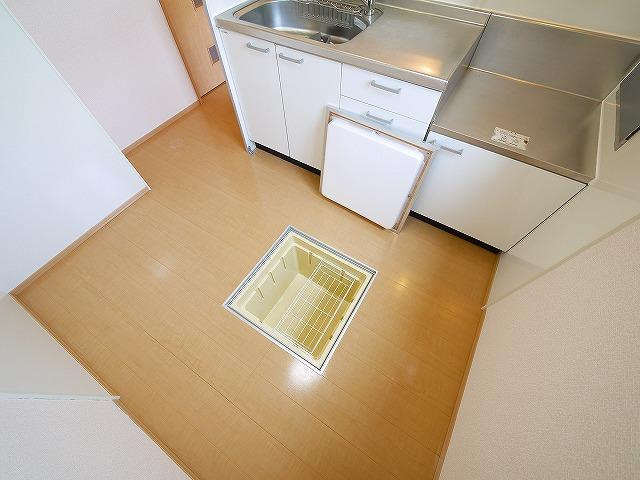 カクタス　フローラB棟の収納|専用の収納スペースです