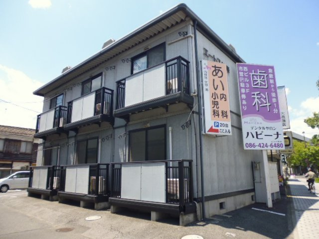 倉敷市中央２丁目のアパートの外観