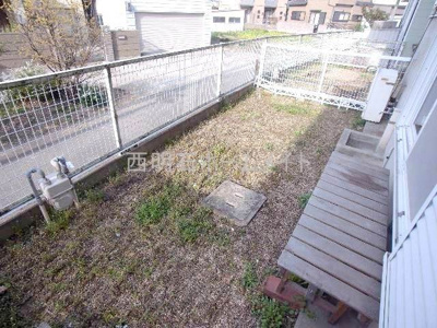 【庭】 | ハイツ深喜 | 専用庭（裏）