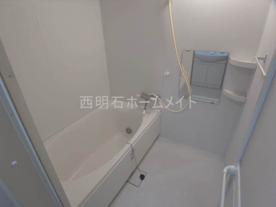 【浴室】 | リュクス西明石Ⅱ | お風呂（追い焚き機能付）