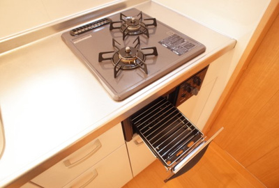 【キッチン】 | アジール・アン | 2口ガスコンロ