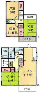 【間取り】 | 柏崎貸家