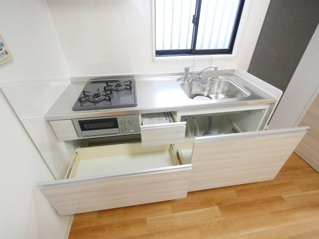 クレールコートＢのキッチン|使いやすいキッチンです