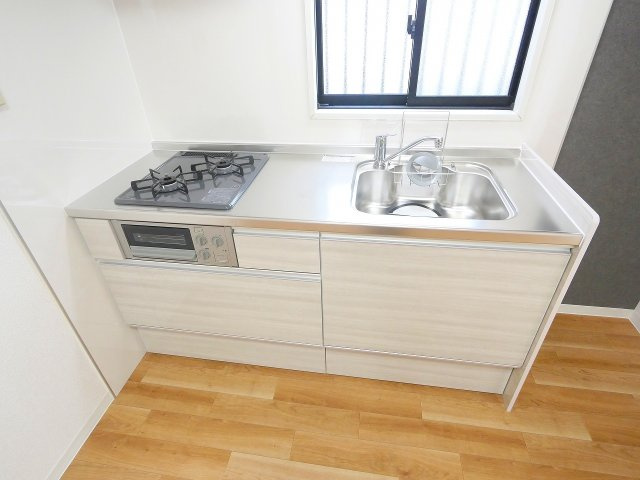 クレールコートＢのキッチン|お料理しやすいキッチンです