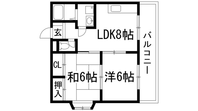 【間取り】 | ハイツ中山