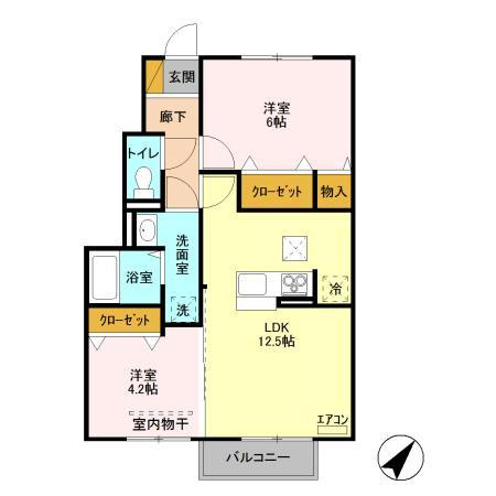 クレストヴィラⅡの間取り