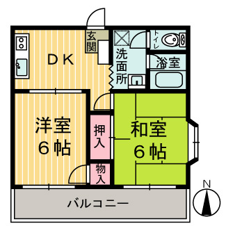 【間取り】 | 白石グリーンコーポ5
