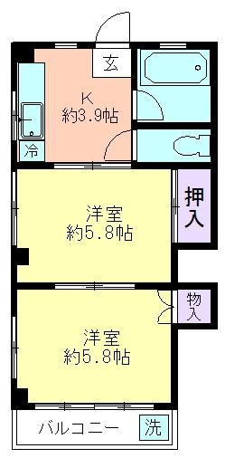 栄ハイツの間取り