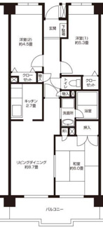 【間取り】 | レイメイ宮崎台 | 間取り図