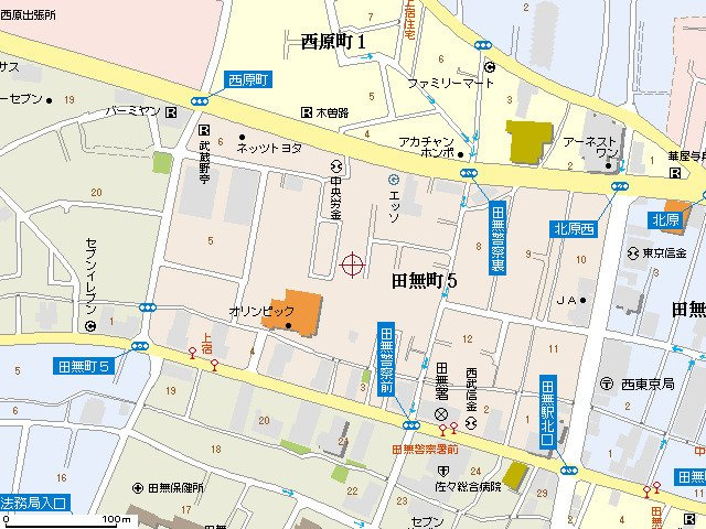 西武マンションの地図