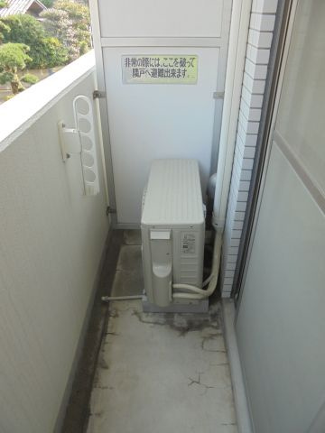 南八幡ハイツのバルコニー