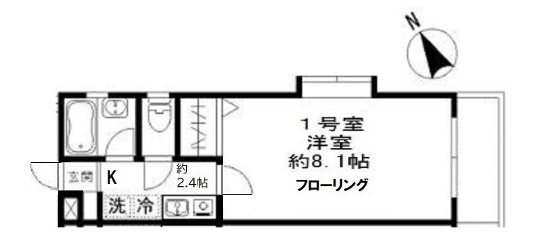 南八幡ハイツの間取り