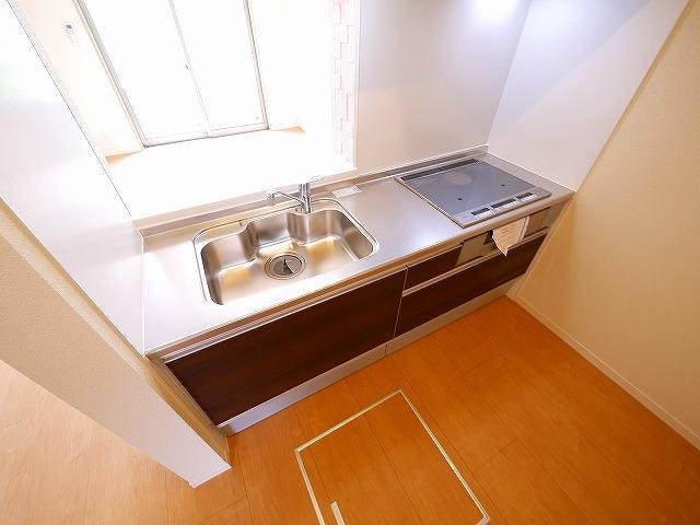 ラテール平城Ｂのキッチン|きれいなキッチンです