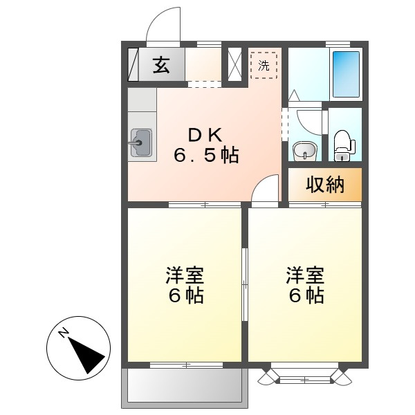 アーバン光Ⅱの間取り