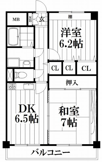 【間取り】 | WESTヒルズ新鴻池